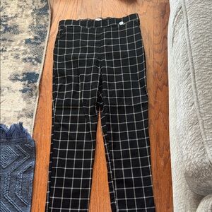 Calvin Klein size large Black and White Plaid Pants